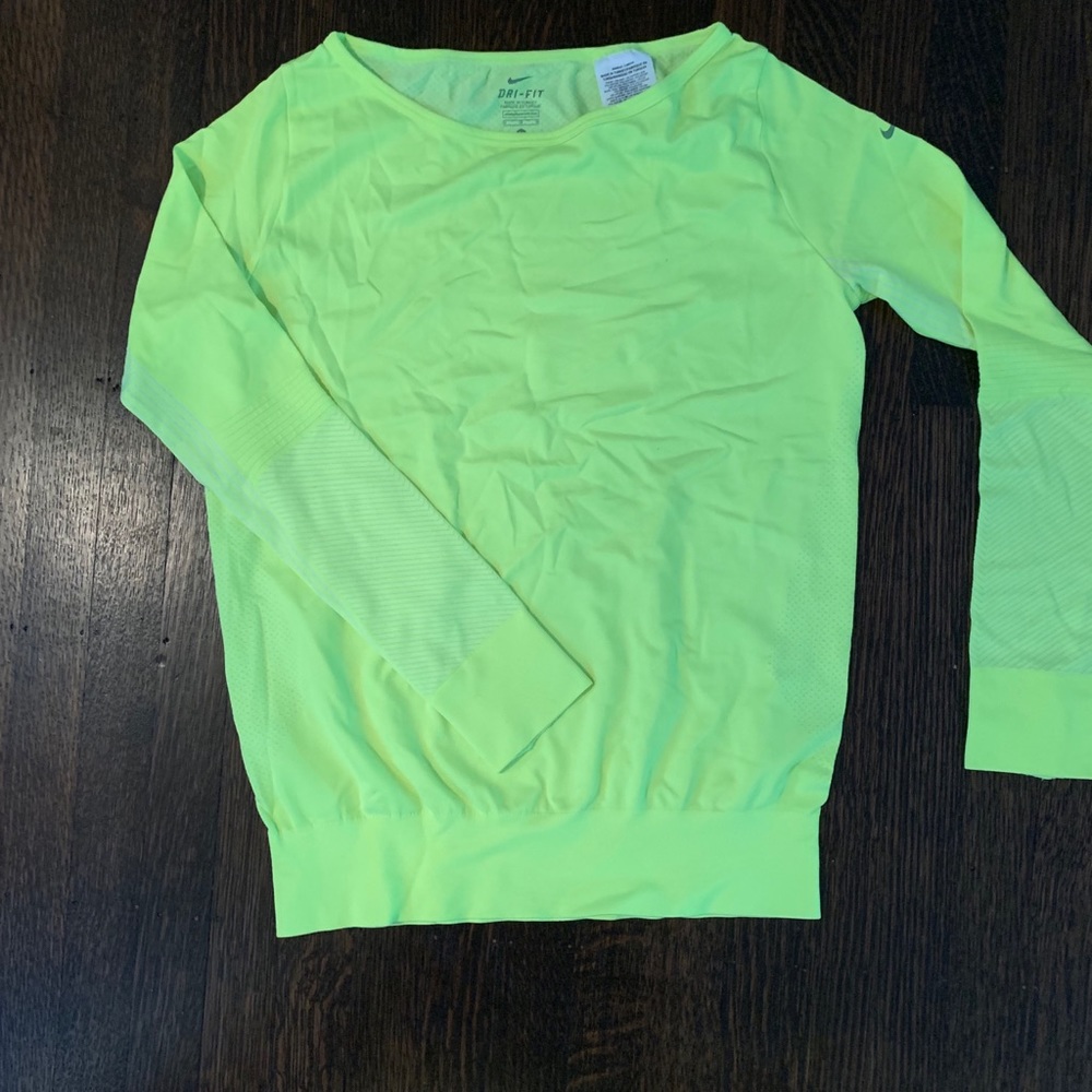 Highlighter neon yellow long sleeve activewear